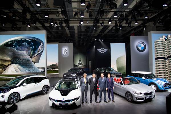 BMW Group Board Members (left to right): Peter Schwarzenbauer, Dr. Norbert Reithofer, Dr. Ian Robertson (HonDSc), Dr. Herbert Diess (10/2014).