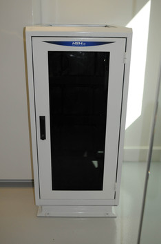 A 10kWh battery energy storage system in the garage, using the same lithium-ion cells that are used in the Honda Fit EV, allows stored solar energy to be used at night, when household demand typically peaks and electric vehicles are usually charged. Photo by Dorian Toy.  Courtesy of Honda