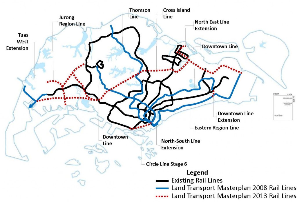 Map courtesy of Land Transport Authority